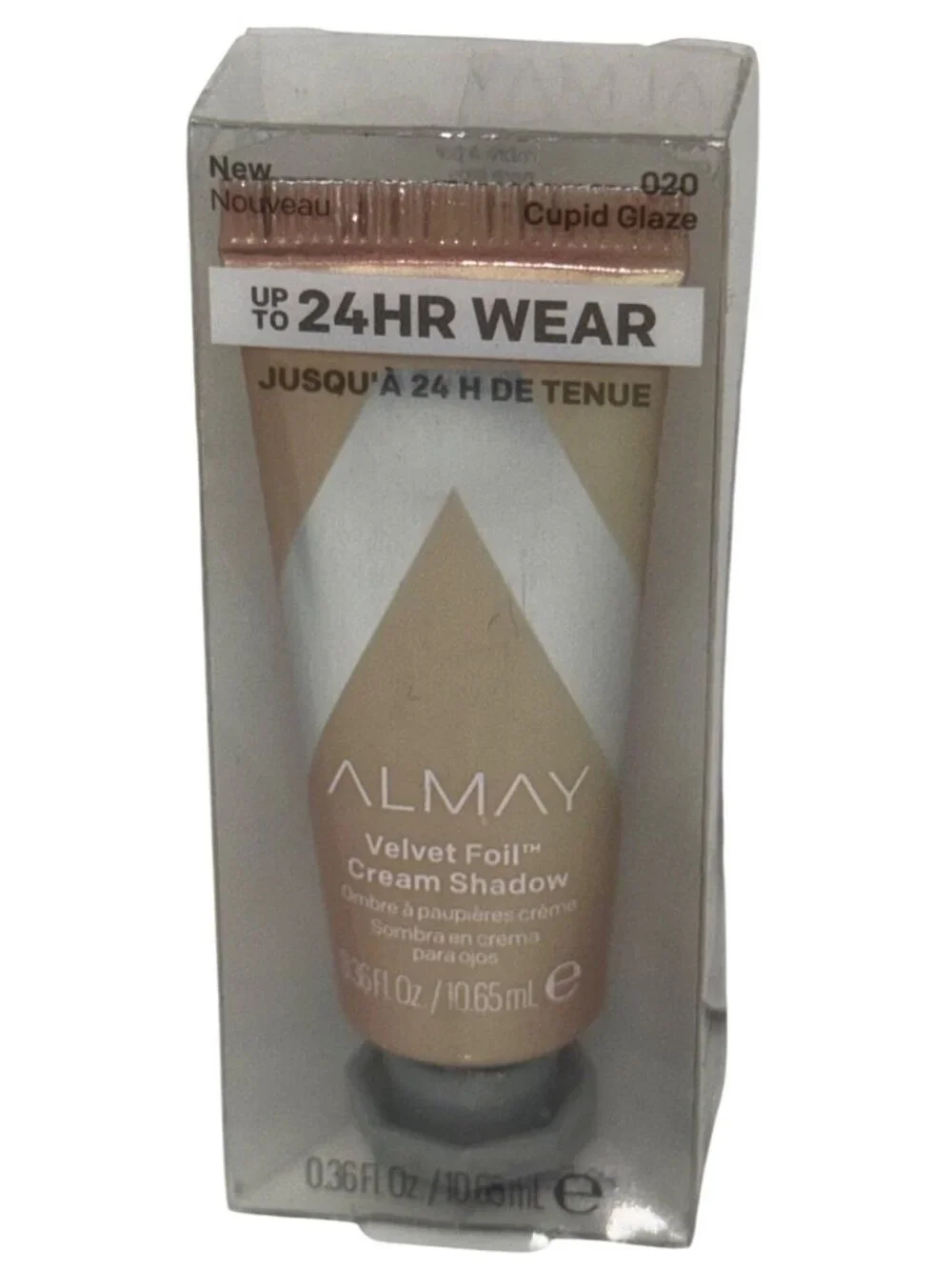 Almay Velvet Foil Cream Shadow 020 Cupid Glaze 24HR Wear New Sealed 10.65mL